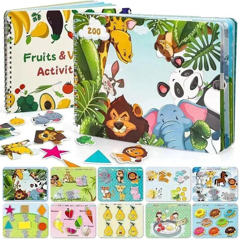  Montessori Busy Sticker Book 3D Farm Life Toy Kids -  ToylandEU™