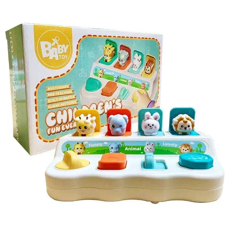 Montessori Button Box Peekaboo Interactive Toy For Babies - ToylandEU