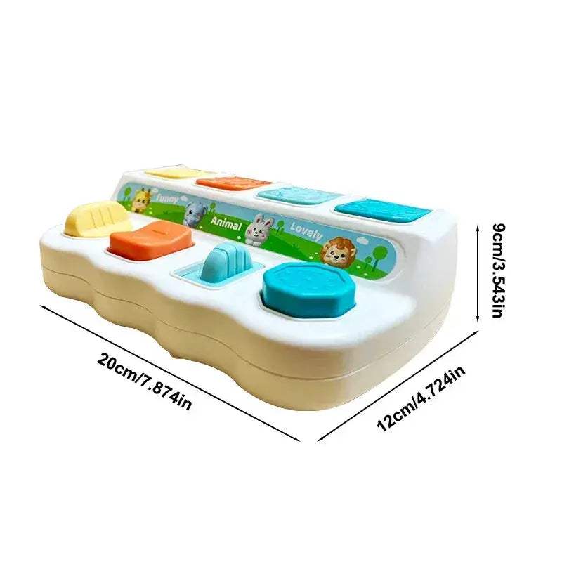 Montessori Button Box Peekaboo Interactive Toy For Babies - ToylandEU