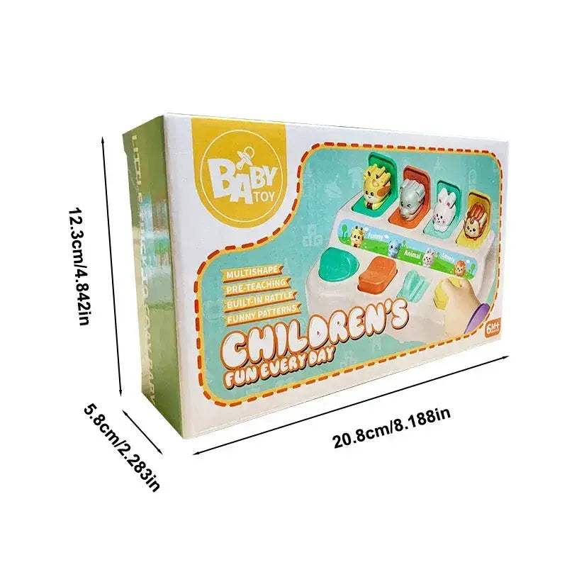 Montessori Button Box Peekaboo Interactive Toy For Babies - ToylandEU