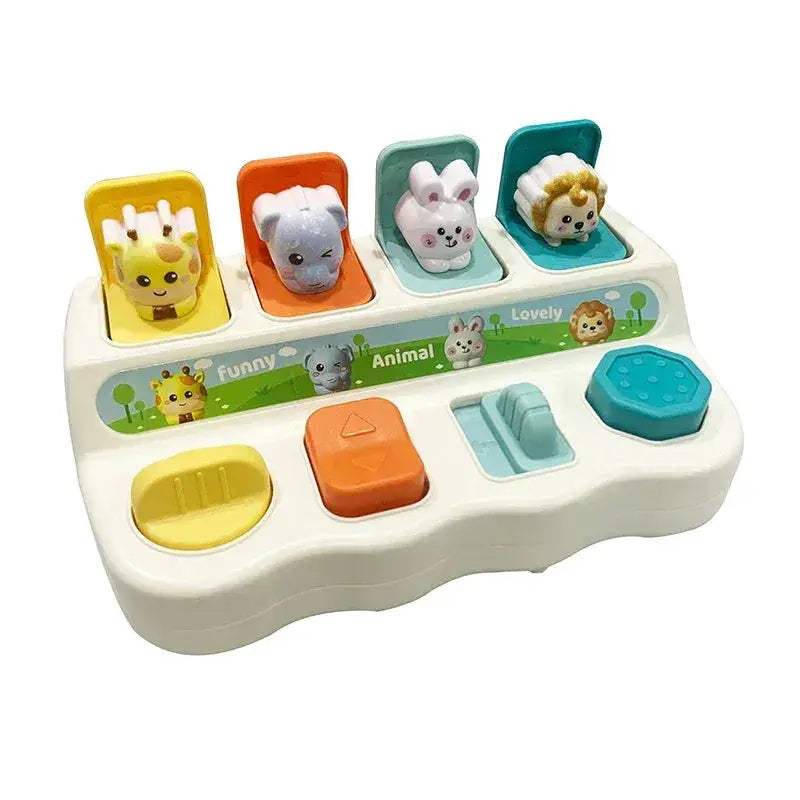 Montessori Button Box Peekaboo Interactive Toy For Babies - ToylandEU
