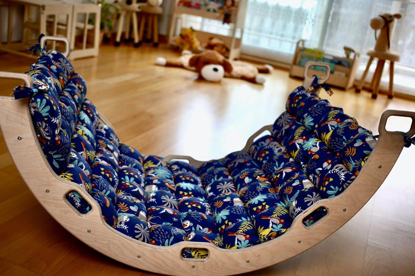 Montessori Climbing Adventure Set with XL Pillow & Rocker for Kids - ToylandEU