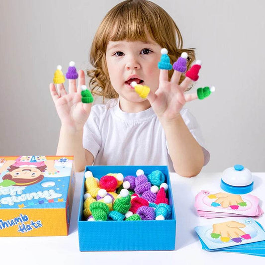 Children Finger Cap Colors Matching Montessori Games for Cognitive Thinking and Sensory Educational Toys - ToylandEU