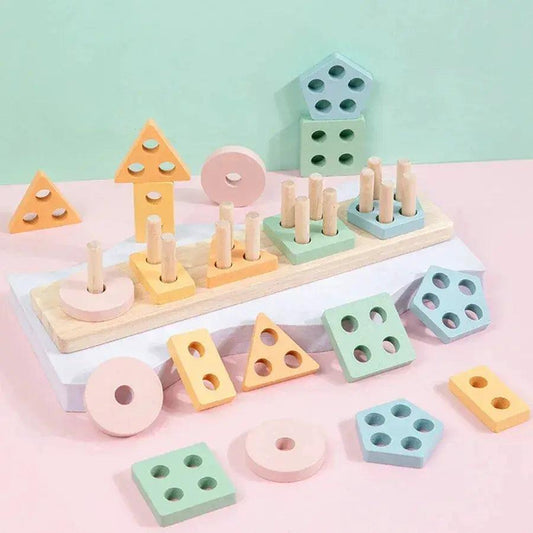  Montessori Color Sorting Stacking Toy Fine Motor -  ToylandEU™