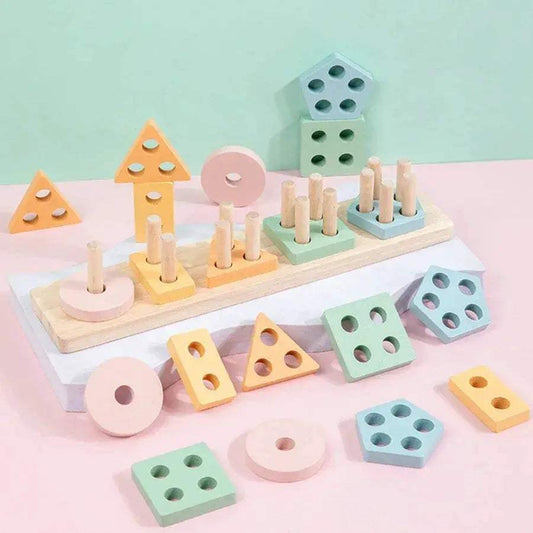  Montessori Color Sorting Stacking Toy Fine Motor -  ToylandEU™