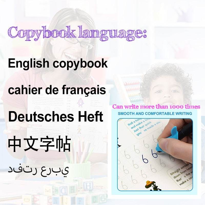 Bilingual Montessori Copybooks & Pen Set: Eco-Friendly Learning Fun! - ToylandEU