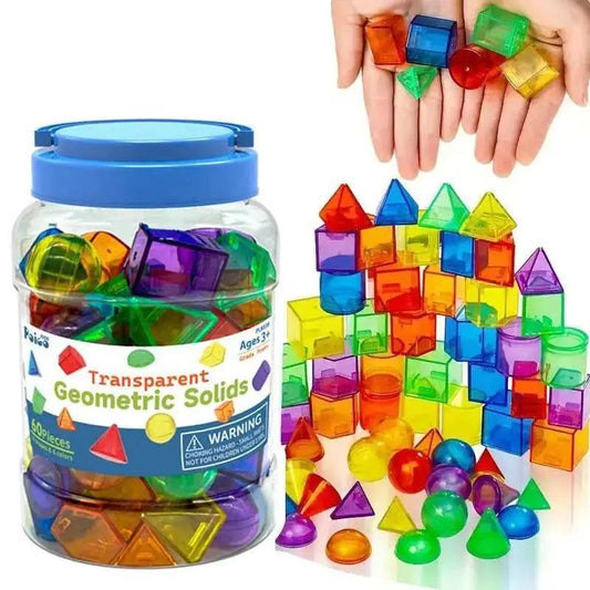  Montessori Education Math Toys Set 3D Geometric Solids Color Sorting With Letters And Numbers For Ages 3 To 6 -  ToylandEU™