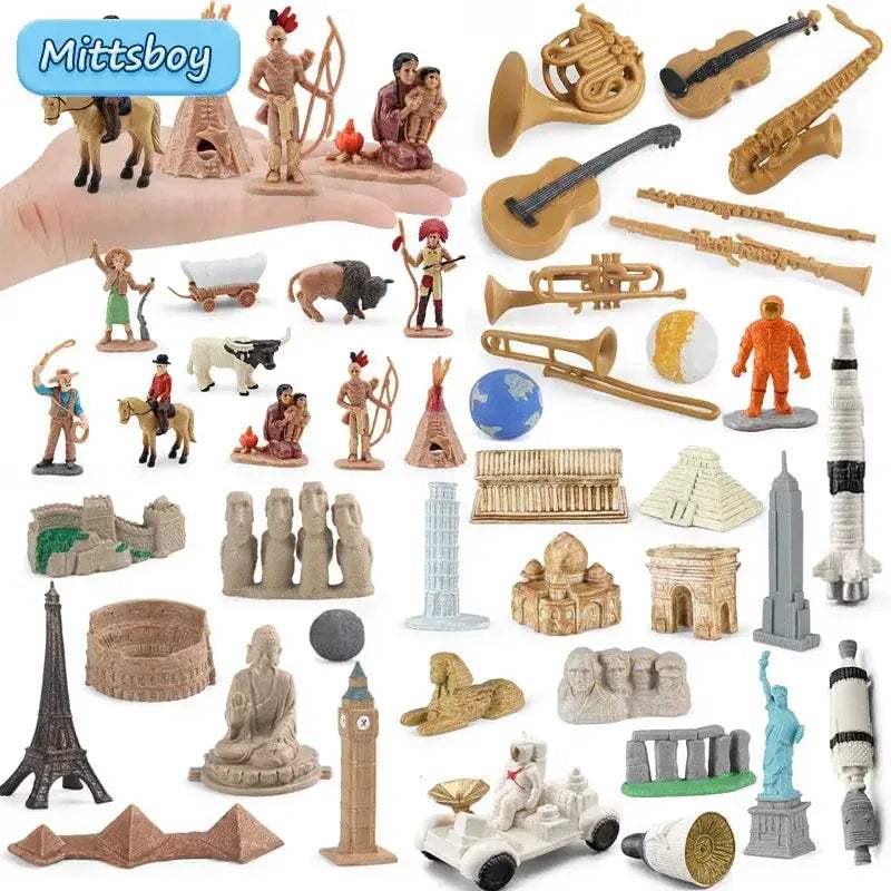 Montessori Educational Action Figures For Kids Cognitive Play - ToylandEU