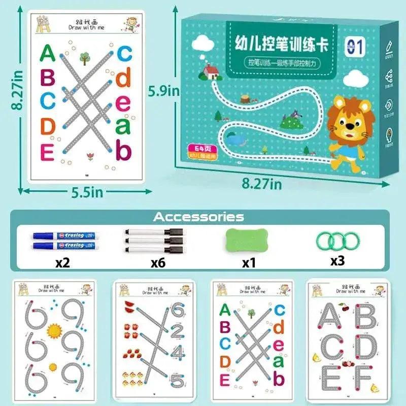  Montessori Educational Drawing Toy Set for Kids: Includes Pen Control,  -  ToylandEU™