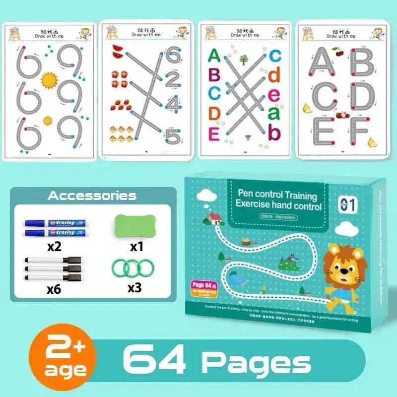  Montessori Educational Drawing Toy Set for Kids: Includes Pen Control,  -  ToylandEU™