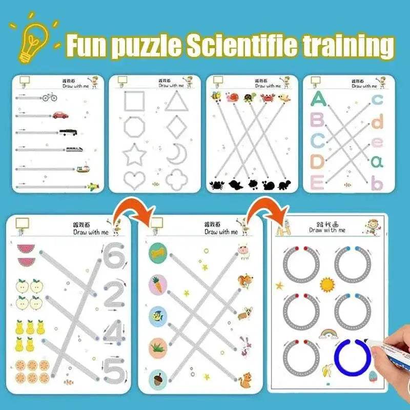  Montessori Educational Drawing Toy Set for Kids: Includes Pen Control,  -  ToylandEU™