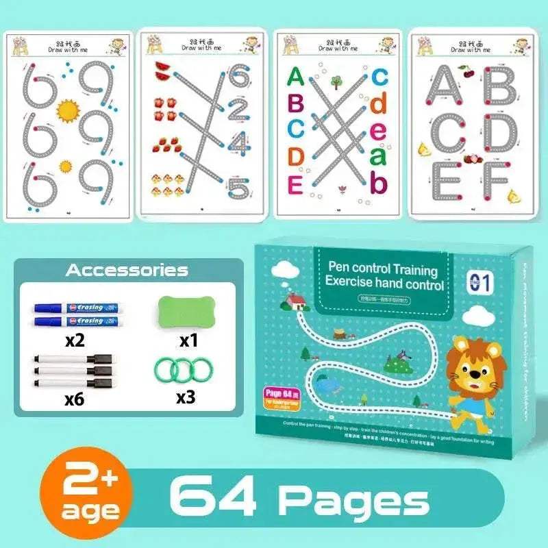  Montessori Educational Drawing Toy Set for Kids: Includes Pen Control,  -  ToylandEU™