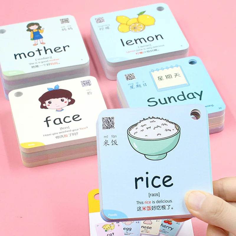 Montessori Educational Flash Cards 600 Cognitive Learning Cards Kids Discover Animal Shapes Colors Fun Toys Gifts Children - ToylandEU