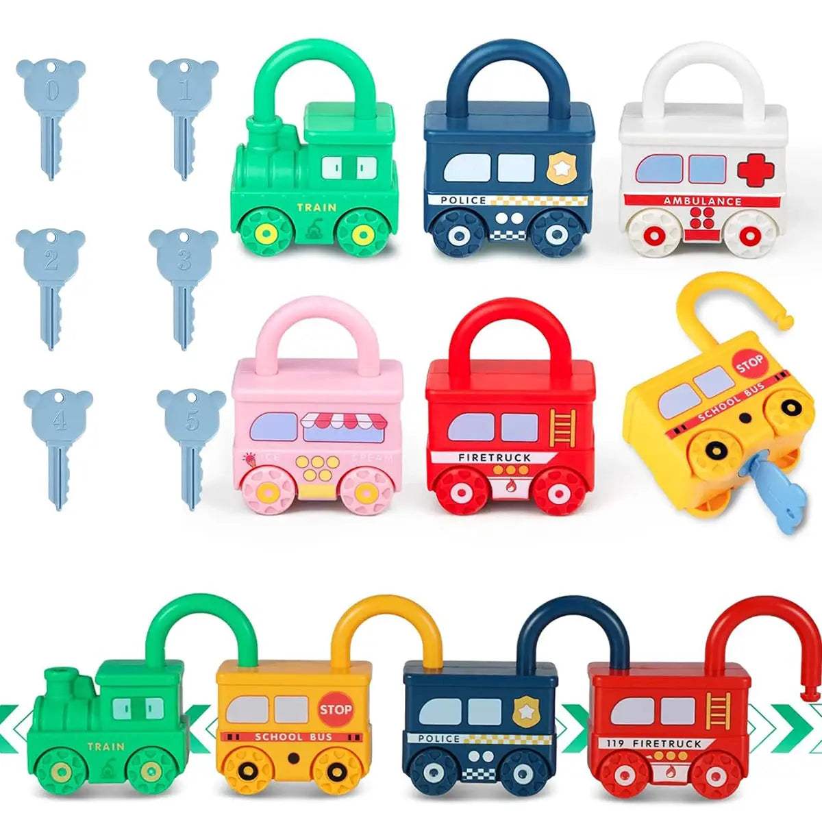 Montessori Educational Toys Lock And Key Set For Early Learning - ToylandEU