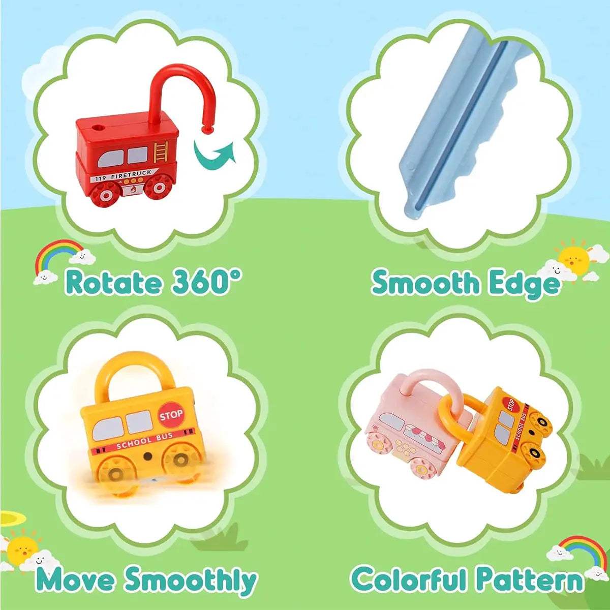Montessori Educational Toys Lock And Key Set For Early Learning - ToylandEU