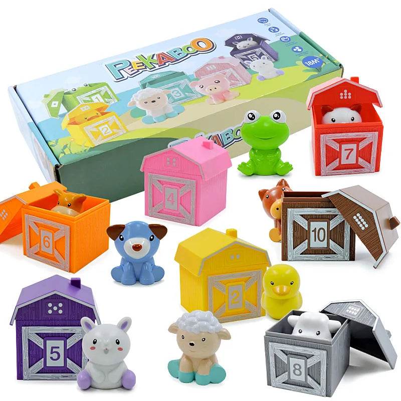 High-Quality Toddler Montessori Learning Set Colorful Farm Animal Finger Puppets for Early Childhood Education - ToylandEU