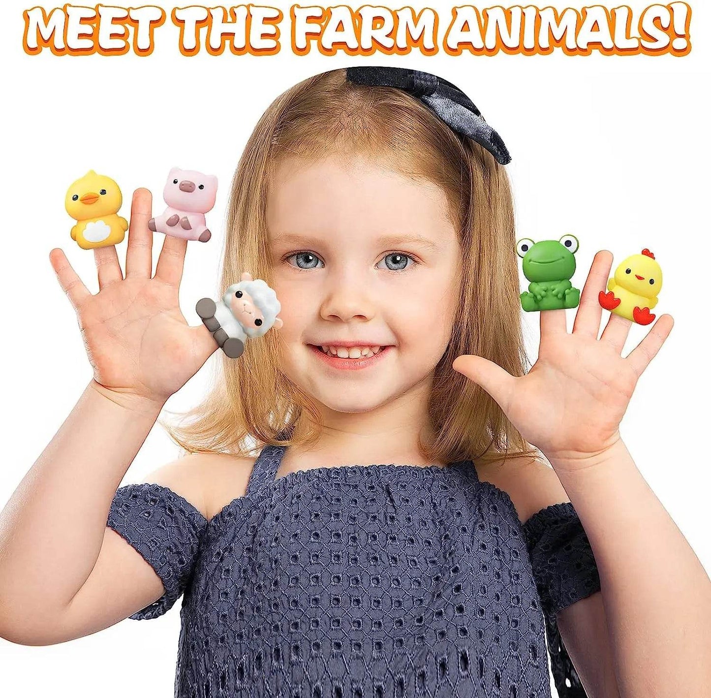 High-Quality Toddler Montessori Learning Set Colorful Farm Animal Finger Puppets for Early Childhood Education - ToylandEU