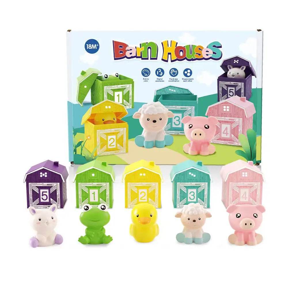 High-Quality Toddler Montessori Learning Set Colorful Farm Animal Finger Puppets for Early Childhood Education - ToylandEU