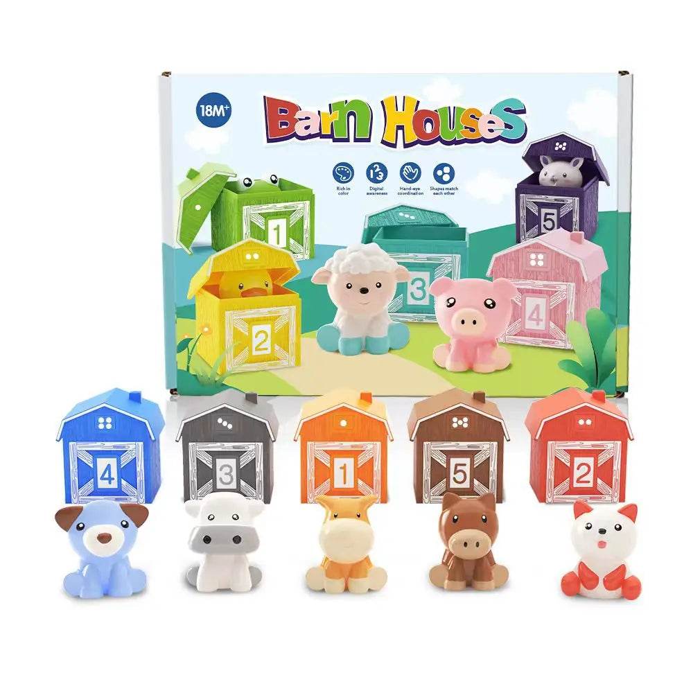 High-Quality Toddler Montessori Learning Set Colorful Farm Animal Finger Puppets for Early Childhood Education - ToylandEU
