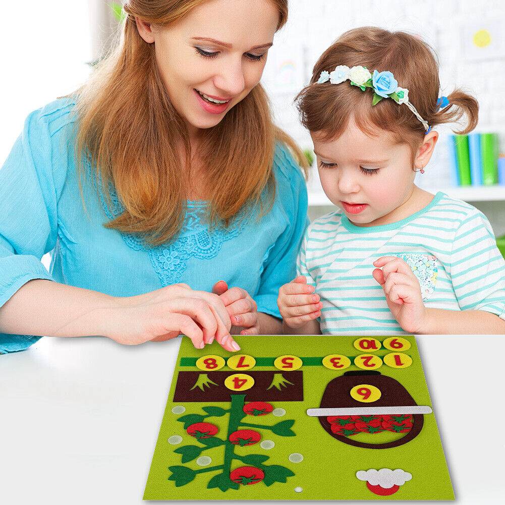 Interactive Montessori Felt Board Numbers for Early Math Learning - ToylandEU
