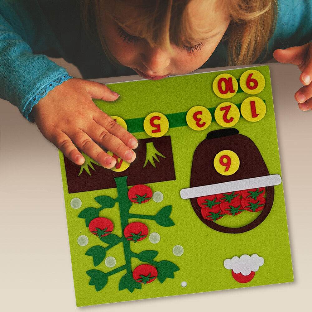 Interactive Montessori Felt Board Numbers for Early Math Learning - ToylandEU