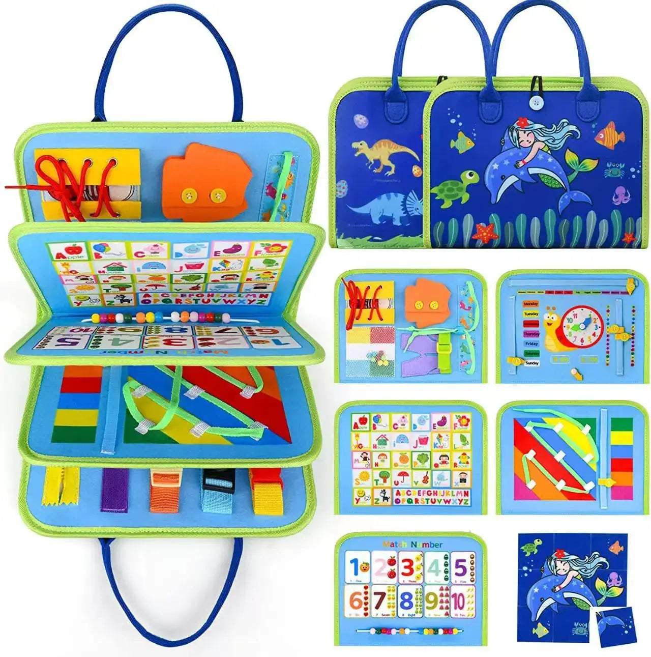 Montessori Felt Busy Board For Sensory Learning Toy - ToylandEU