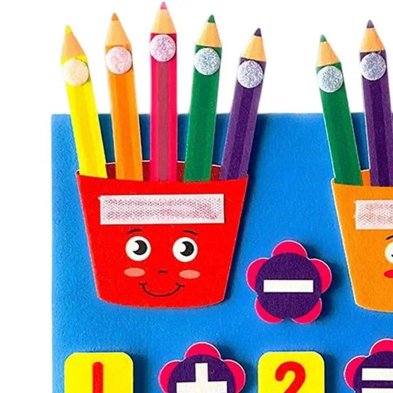 Montessori Felt Math Game for Kids: Fun with Numbers & Calculations - ToylandEU