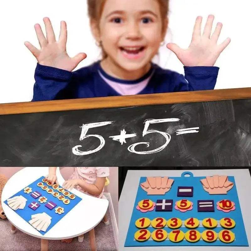 Montessori Felt Math Toy For Counting Skills 20 Piece Set - ToylandEU