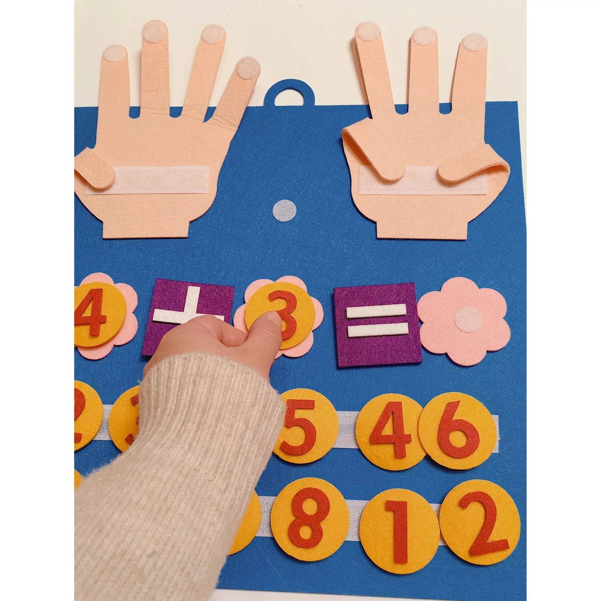 Montessori Felt Math Toy For Counting Skills 20 Piece Set - ToylandEU