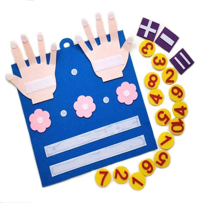 Montessori Felt Math Toy For Counting Skills 20 Piece Set - ToylandEU
