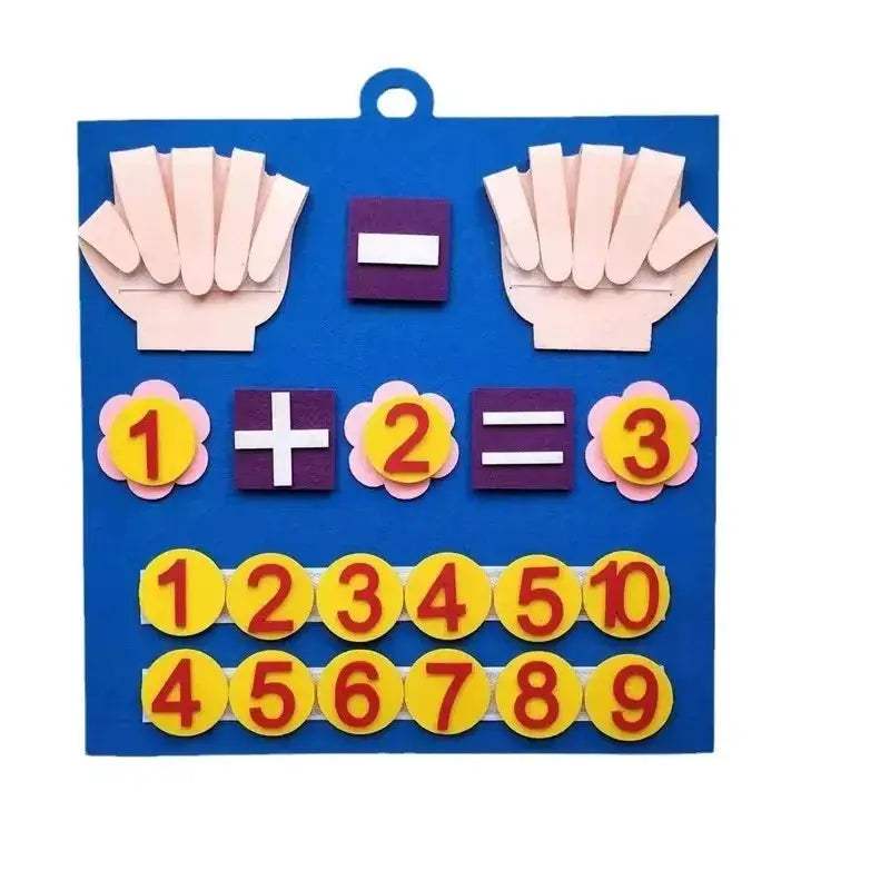 Montessori Felt Math Toy For Counting Skills 20 Piece Set - ToylandEU