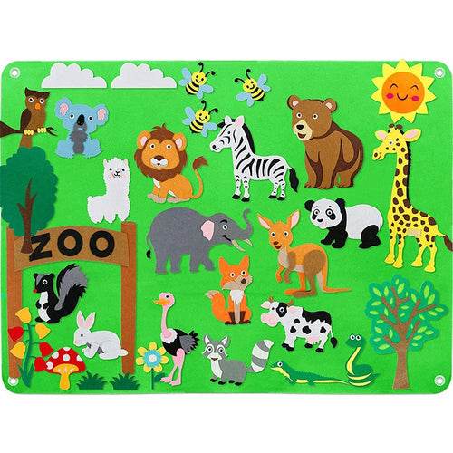 Montessori Felt Story Board Set - Farm Animal Fun for Toddlers - ToylandEU