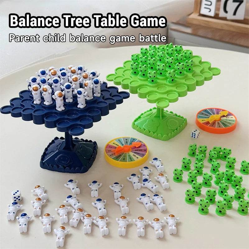 Montessori Math Toys Creative Fun Frog Balance Tree Toy Puzzle Tabletop Parent Child Interactive Thinking Training Game Gift - ToylandEU