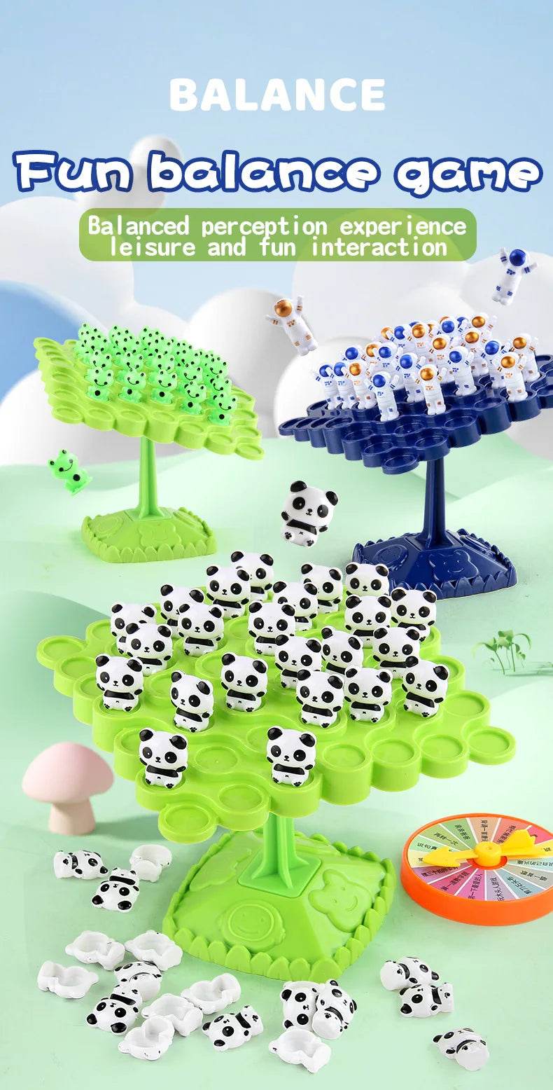 Montessori Math Toys Creative Fun Frog Balance Tree Toy Puzzle Tabletop Parent Child Interactive Thinking Training Game Gift - ToylandEU