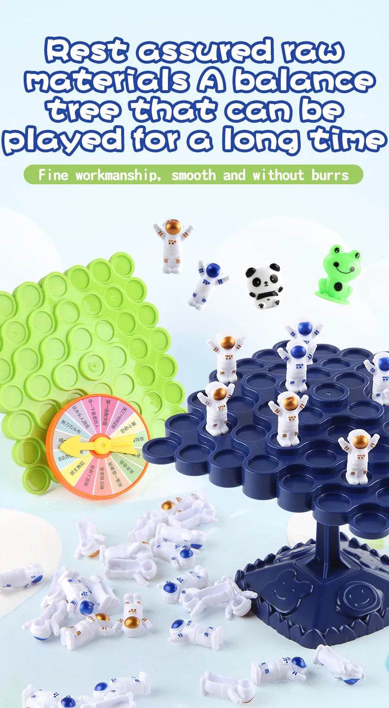 Montessori Math Toys Creative Fun Frog Balance Tree Toy Puzzle Tabletop Parent Child Interactive Thinking Training Game Gift - ToylandEU