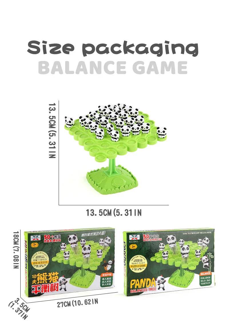 Montessori Math Toys Creative Fun Frog Balance Tree Toy Puzzle Tabletop Parent Child Interactive Thinking Training Game Gift - ToylandEU