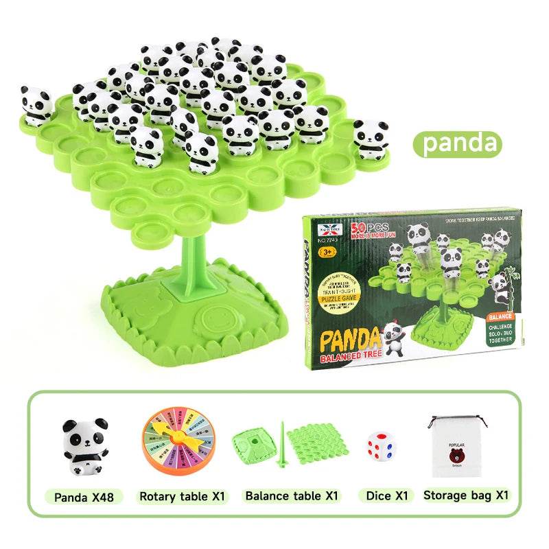 Montessori Math Toys Creative Fun Frog Balance Tree Toy Puzzle Tabletop Parent Child Interactive Thinking Training Game Gift - ToylandEU
