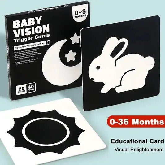  Montessori High Contrast Baby Visual Stimulation Cards -  ToylandEU™