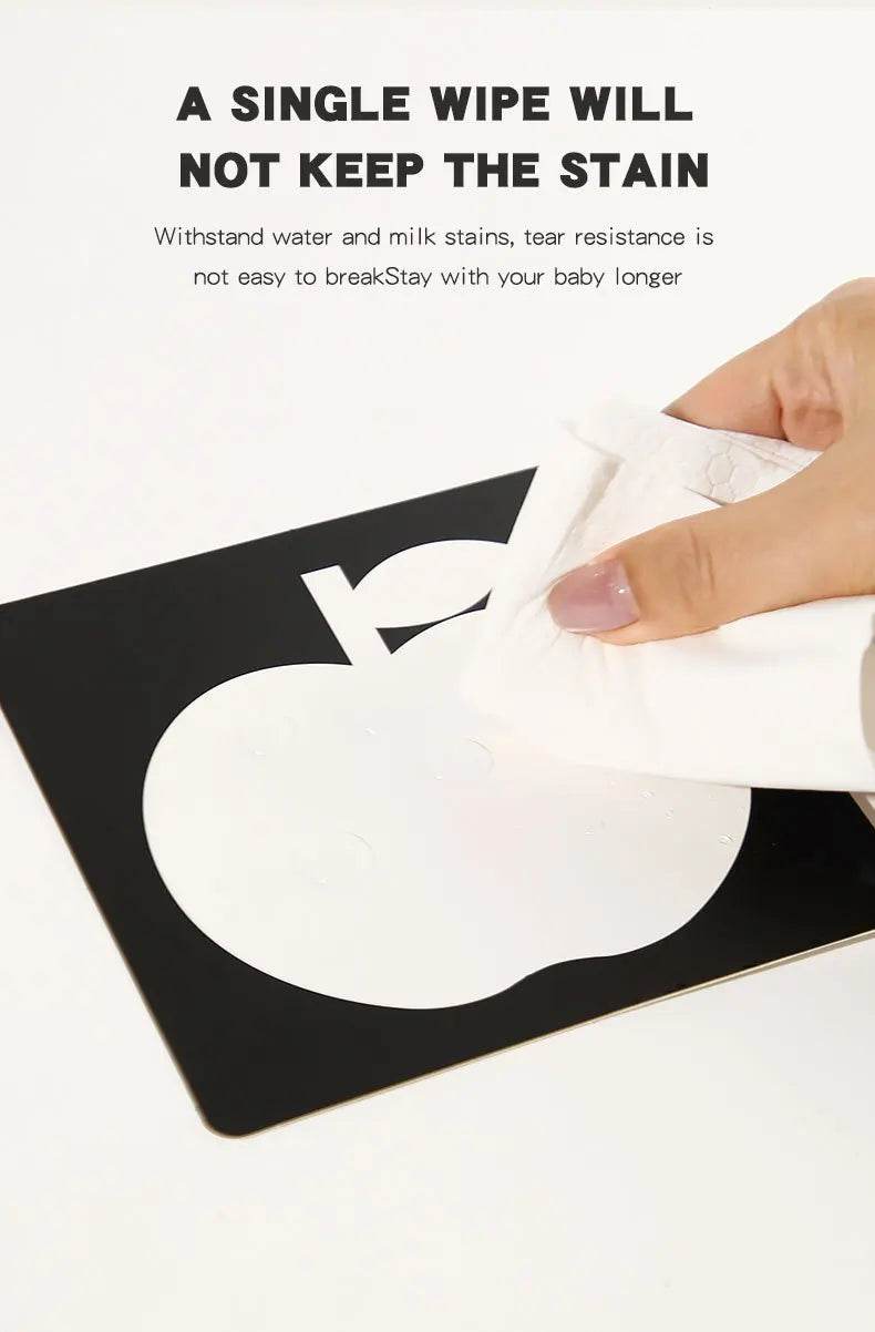 Baby Visual Stimulation Cards Montessori High Contrast Flash Cards for Infant Early Education Learning Toys for Newborn Gifts - ToylandEU