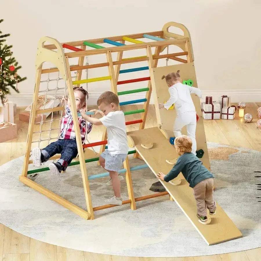 Montessori Indoor Jungle Gym Eight In One Playground For Toddlers - ToylandEU