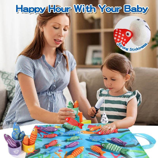 Kids Cloth Fishing Game Sensory Toy Montessori Toy Fun Game Party Events Holiday Gifts For Boy Girl - ToylandEU