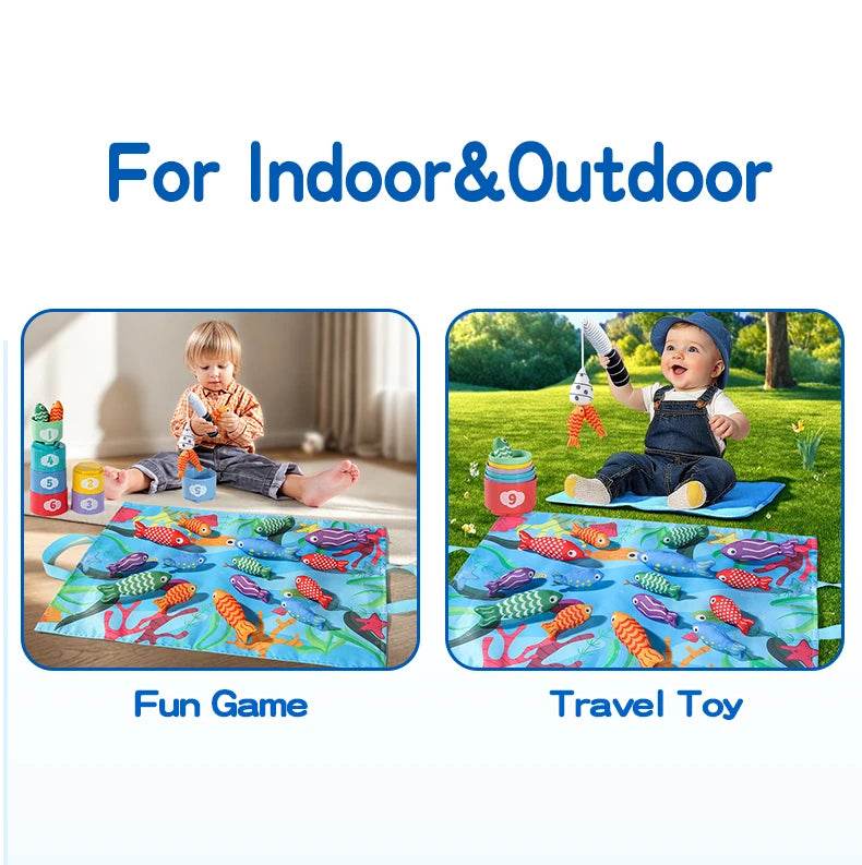 Kids Cloth Fishing Game Sensory Toy Montessori Toy Fun Game Party Events Holiday Gifts For Boy Girl - ToylandEU