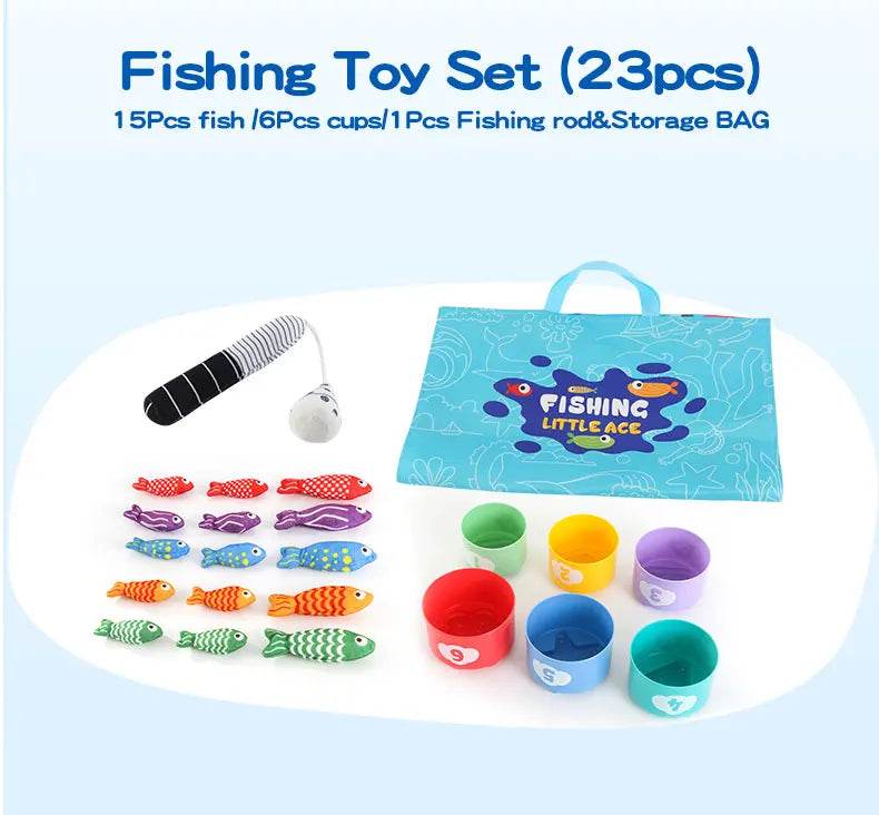 Kids Cloth Fishing Game Sensory Toy Montessori Toy Fun Game Party Events Holiday Gifts For Boy Girl - ToylandEU