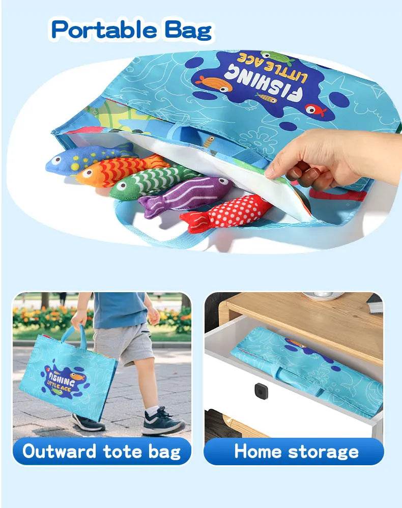 Kids Cloth Fishing Game Sensory Toy Montessori Toy Fun Game Party Events Holiday Gifts For Boy Girl - ToylandEU