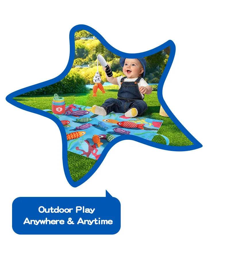 Kids Cloth Fishing Game Sensory Toy Montessori Toy Fun Game Party Events Holiday Gifts For Boy Girl - ToylandEU