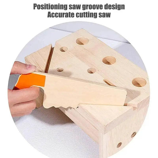  Montessori Inspired Wooden Toddler Tool Set 16 Piece For Creative Play And Imaginative Building -  ToylandEU™