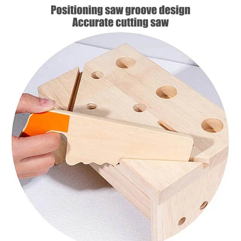 Montessori-Inspired 16-Piece Wooden Tool Set for Creative Play - ToylandEU