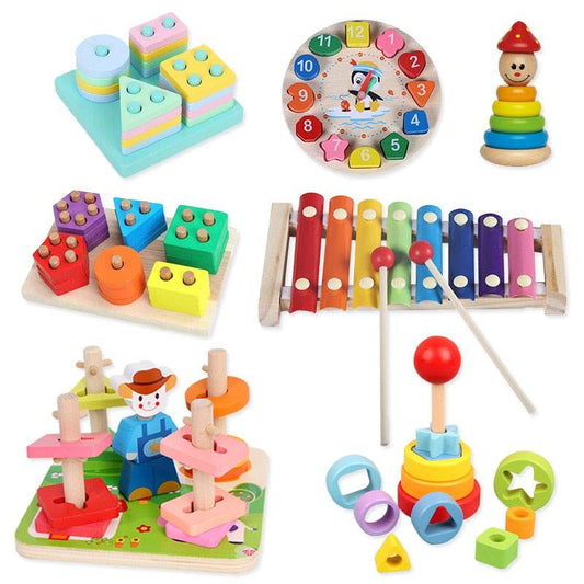 Interactive 3D Montessori Wooden Animal Puzzle for Age 0-6 - ToylandEU