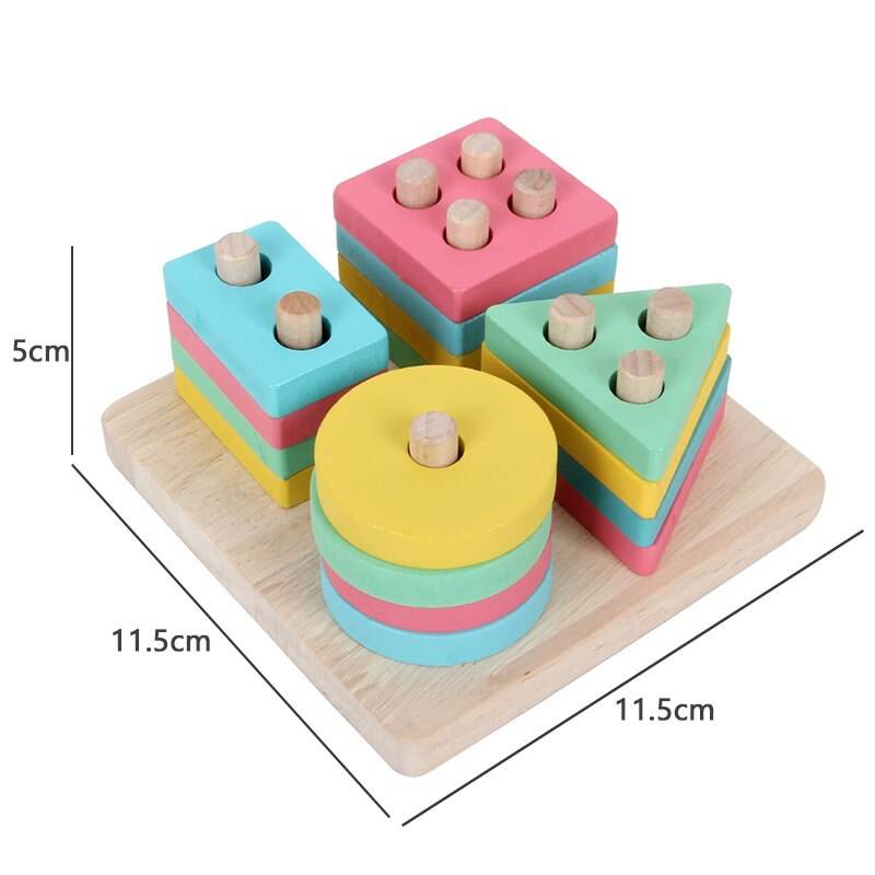 Интерактивен 3D Монтесори дървен пъзел с животни за възраст 0-6 години - ToylandEU