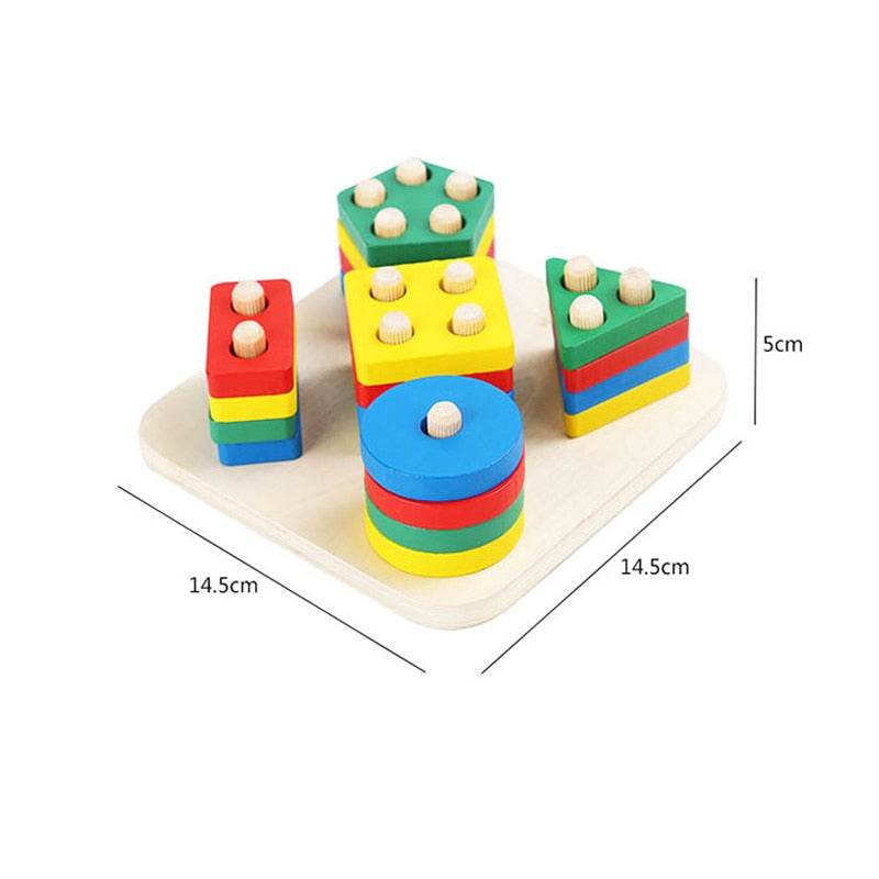 Интерактивен 3D Монтесори дървен пъзел с животни за възраст 0-6 години - ToylandEU